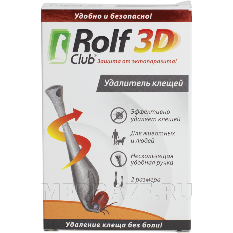 Выкручиватель клещей Rolf Club 3D, 2 размера (R423)