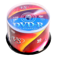 Диск DVD-R 4.7 Gb 16х (166398), VS, 50 шт/уп